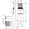 World Wide Fittings Male Flat Face O-Ring to Metric Male O-Ring Boss Adjustable 90 Degree Elbow 4515X06XM16 - alternate 2
